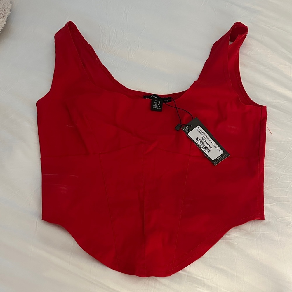 PrettyLittleThing Red Tank Top